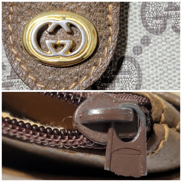 Authentic GUCCI Vintage GG Canvas Web Sherry Line Shoulder/Crossbody Bag… - Picture 10 of 12